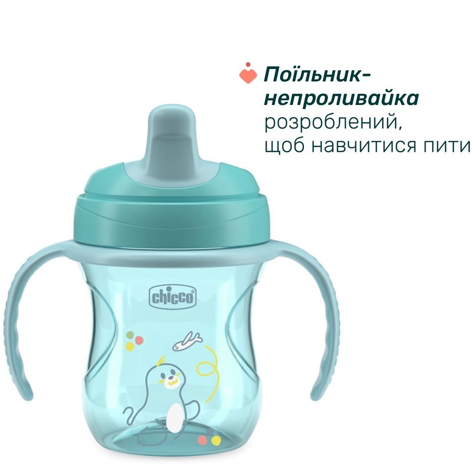 Набор детской посуды CHICCO Set Prima Pappa 6м+ Блакитний (16200.25) Материал пластик