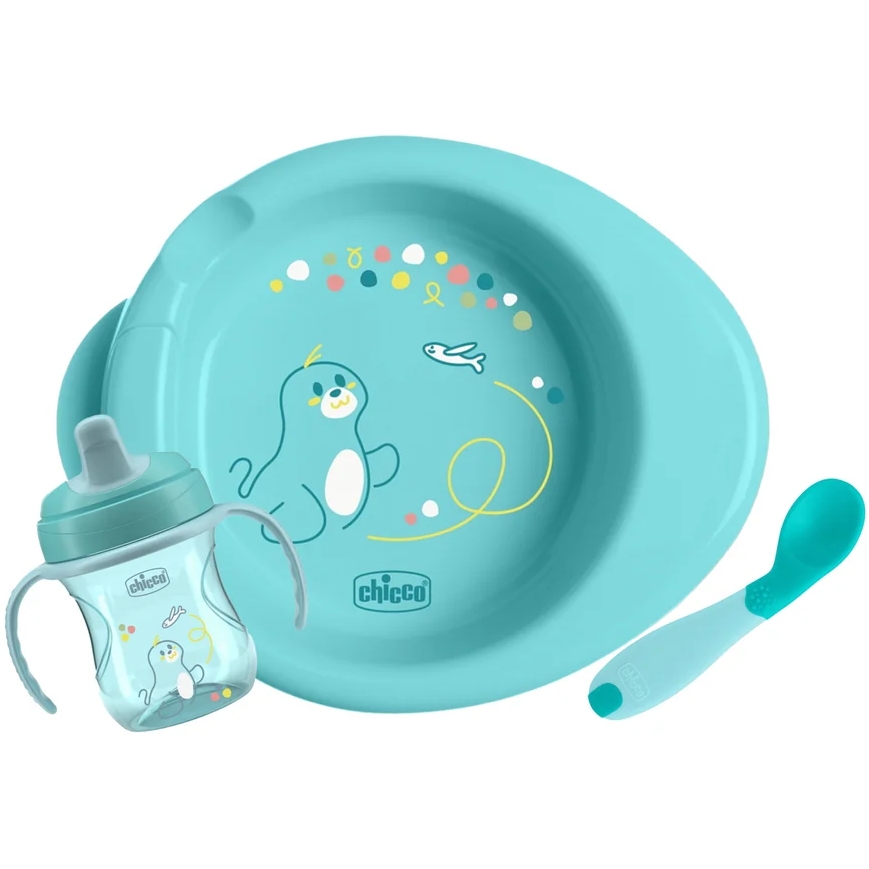 Набор детской посуды CHICCO Set Prima Pappa 6м+ Блакитний (16200.25)