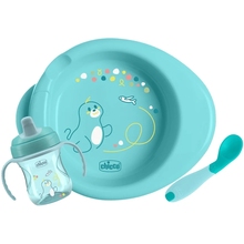 Набор детской посуды CHICCO Set Prima Pappa 6м+ Блакитний (16200.25)