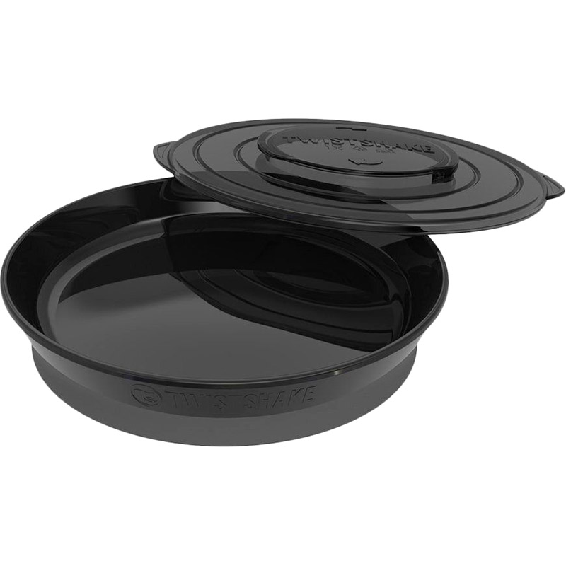 

Тарелка TWISTSHAKE Black (69813), Дитяча тарілочка мілка Чорна