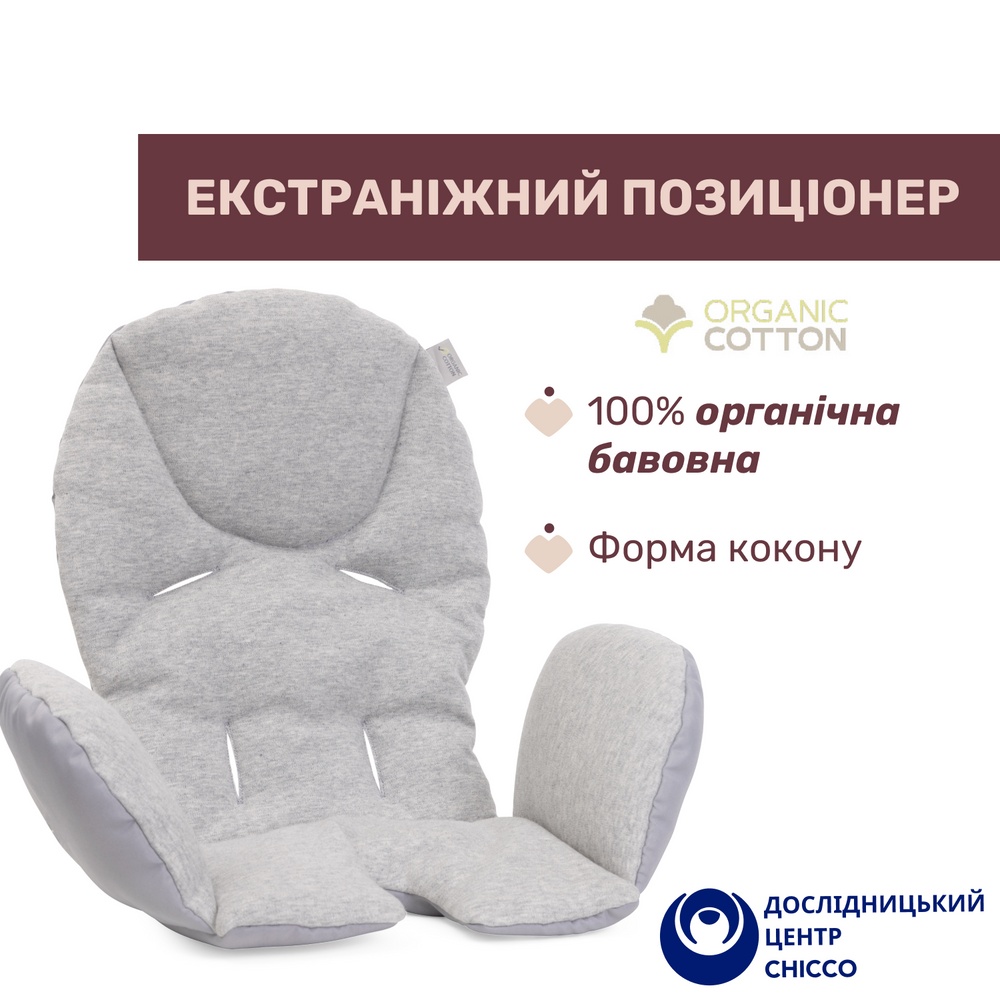 Внешний вид Стульчик для кормления CHICCO Polly Armonia Dark Gray (87140.43)