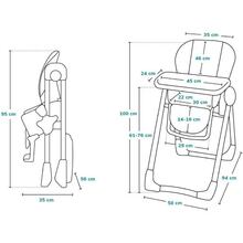 Стульчик для кормления LIONELO ZANNA PINK BUBBLEGUM