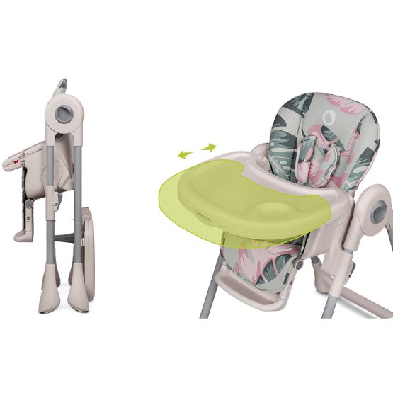 Обзор Стульчик для кормления LIONELO ZANNA PINK BUBBLEGUM