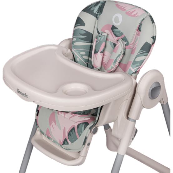 Стульчик для кормления LIONELO ZANNA PINK BUBBLEGUM Материал полиэстер
