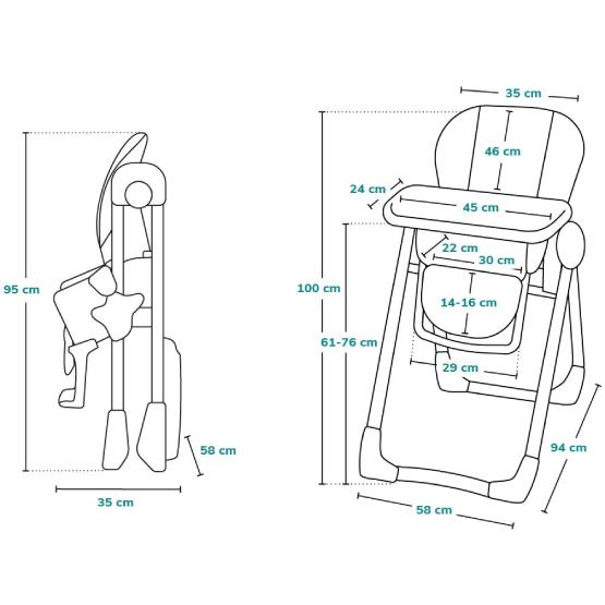 Фото 14 Стульчик для кормления LIONELO ZANNA GREY STONE (LO-ZANNA GREY STONE)