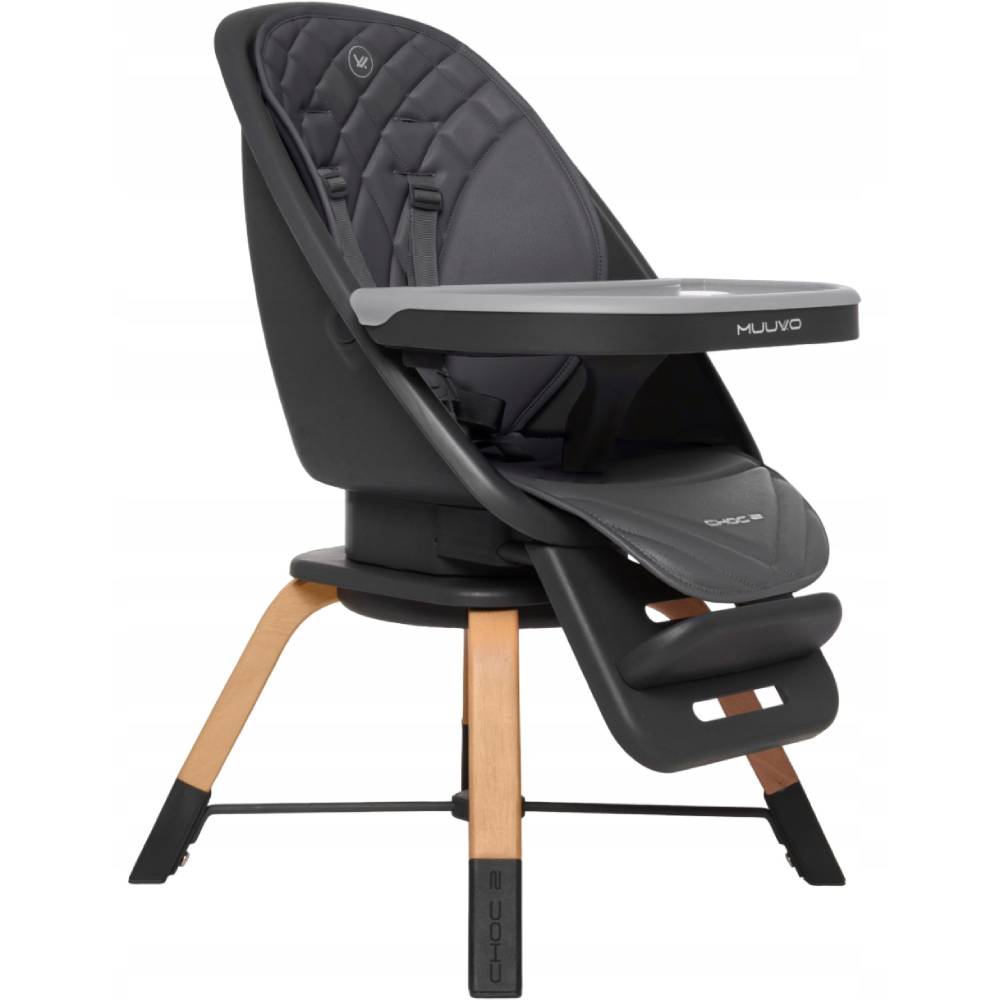 Стільчик для годування MUUVO Choc2 Graphite New (M-CHOC-2-GRAPHITE-NEW) Тип класичний