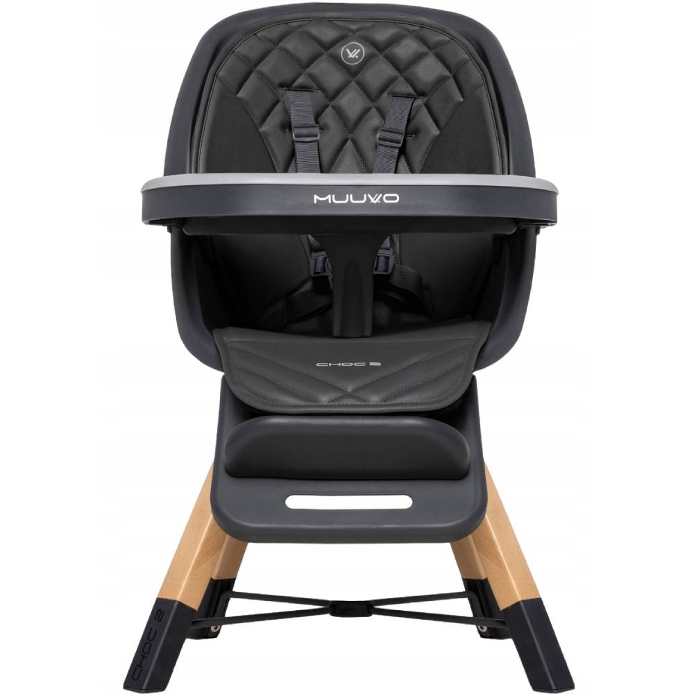 Стільчик для годування MUUVO Choc2 Graphite New (M-CHOC-2-GRAPHITE-NEW) Матеріал тканина