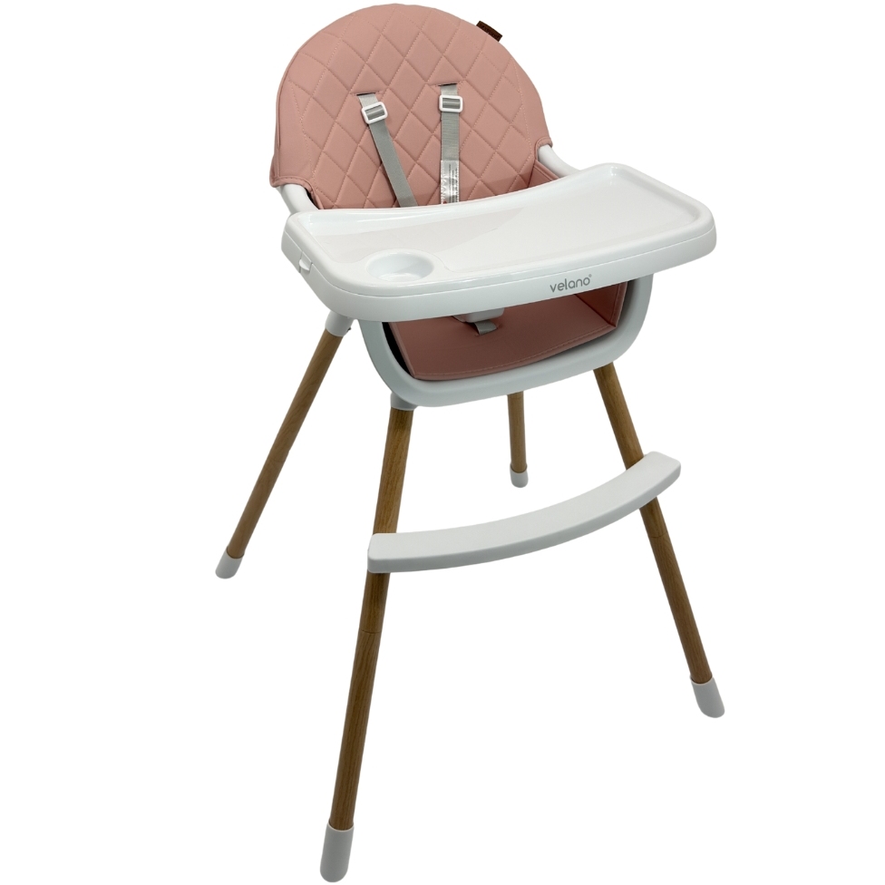 Стульчик для кормления VELANO 2 в 1 Evo Pink (45684)