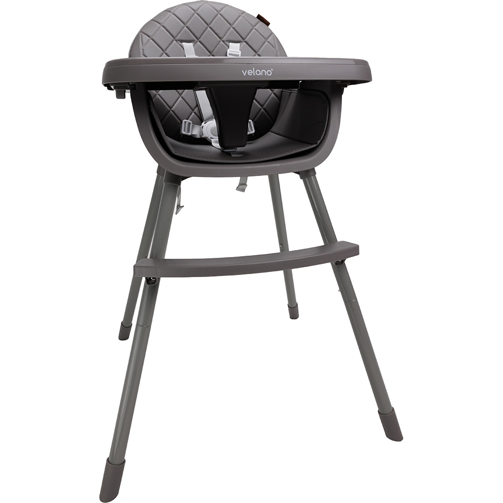 Зовнішній вигляд Стільчик для годування VELANO 2 в 1 Evo Grey (45685)