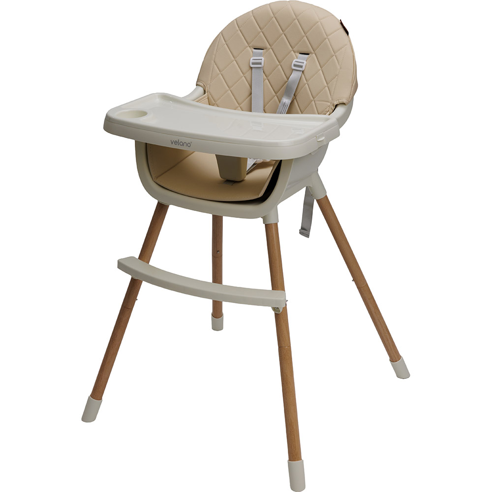 Стульчик для кормления VELANO 2 в 1 Evo Beige (45686) Материал пластик