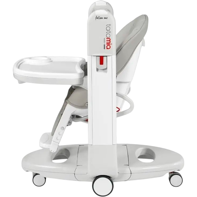 Стульчик для кормления PEG-PEREGO Tatamia Follow Me Ice Grey (IH02000001BL73) Материал кожа