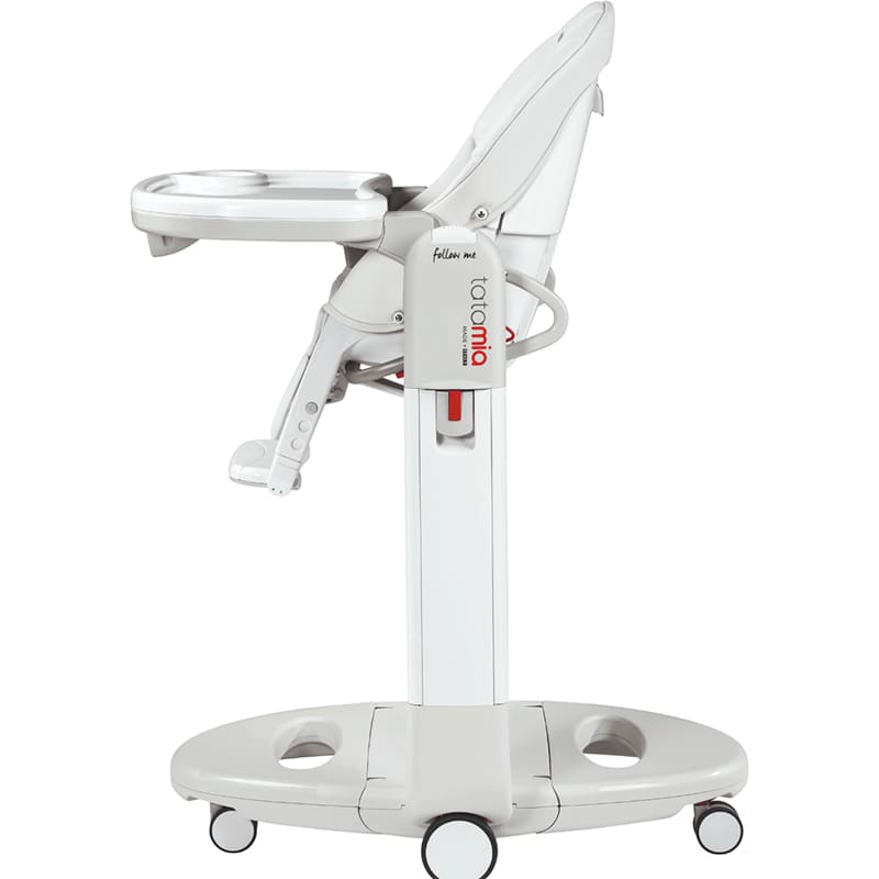 Стульчик для кормления PEG-PEREGO Tatamia Follow Me Ice White (IH02000001BL00) Материал кожа