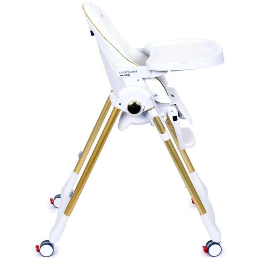 Стульчик для кормления PEG-PEREGO Prima Pappa Follow Me Gold (IH01000001BL00) Особенности  Колеса с фиксаторами