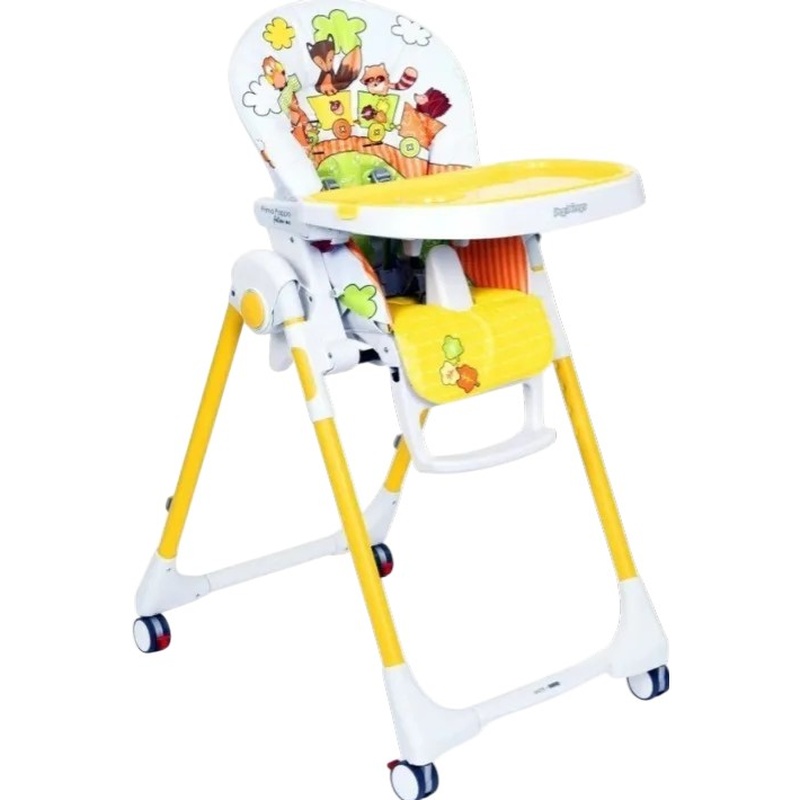 Стульчик для кормления Peg-Perego Prima Pappa Follow Me Fox & Friends (IH01000000FOX38) Материал пластик