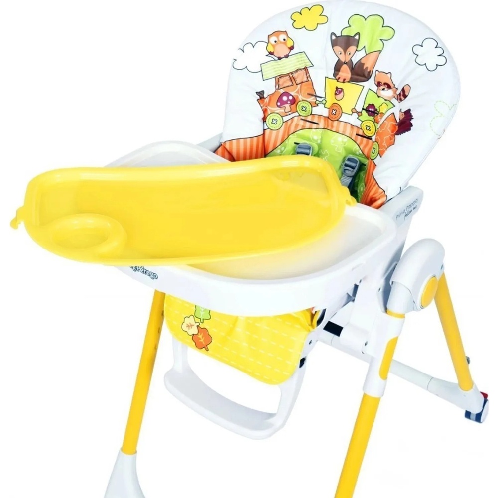 Стульчик для кормления Peg-Perego Prima Pappa Follow Me Fox & Friends (IH01000000FOX38) Опора колеса с фиксатором