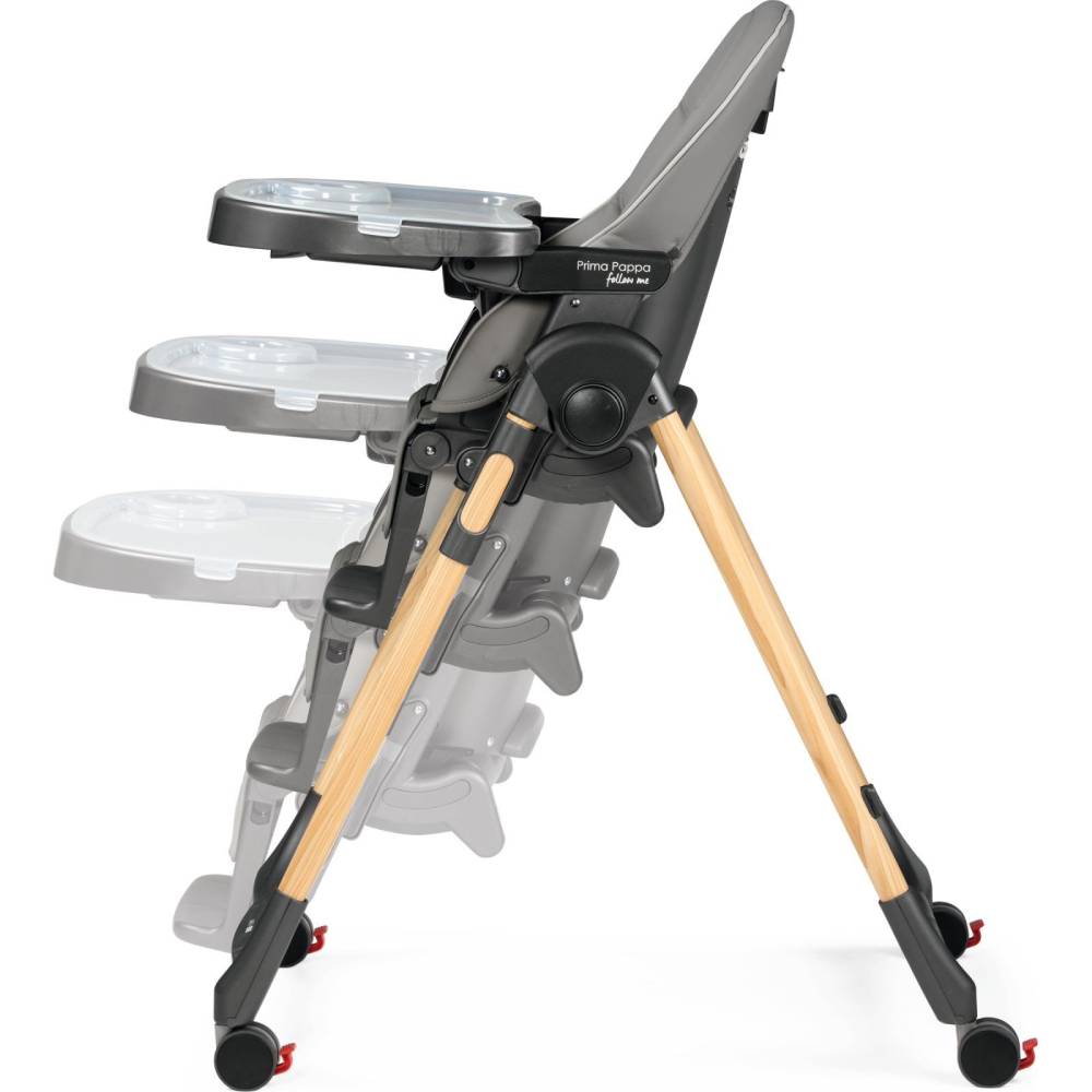 Стульчик для кормления PEG-PEREGO Prima Pappa Follow Me Amblance Ice Gray (IH01000002BL73) Материал металл