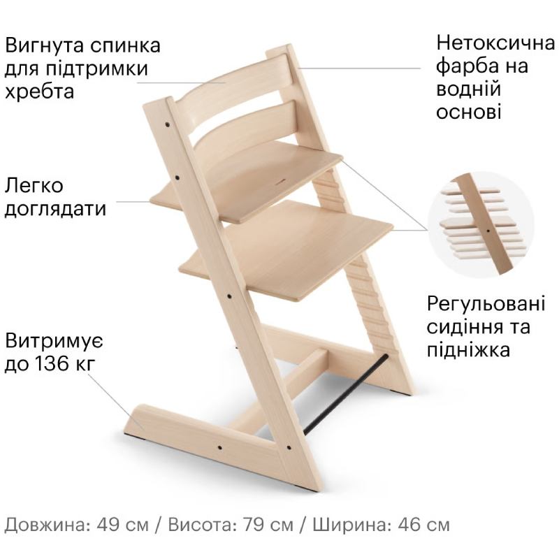 Фото Стул STOKKE Tripp Trapp White (100107)