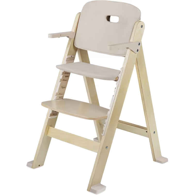 Стілець для годування LIONELO FLORIS BEIGE NATURAL Матеріал дерево