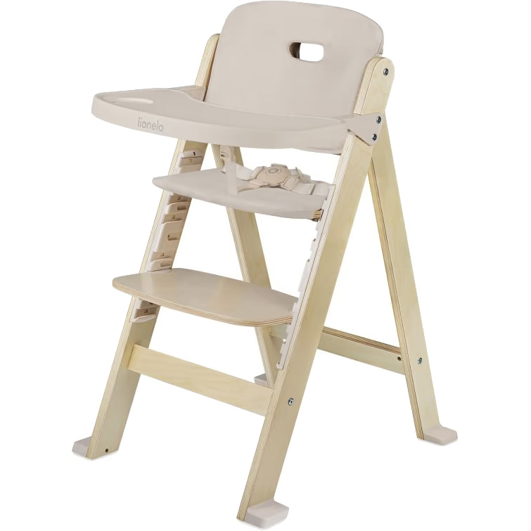Стілець для годування LIONELO FLORIS BEIGE NATURAL