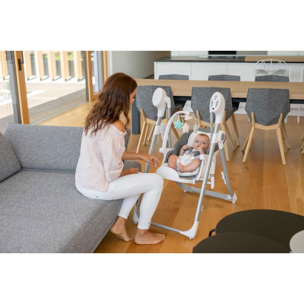 Стульчик для кормления FreeOn 2 in 1 Oli Light Grey (47412) Возраст ребенка от 0 месяцев до 3 лет