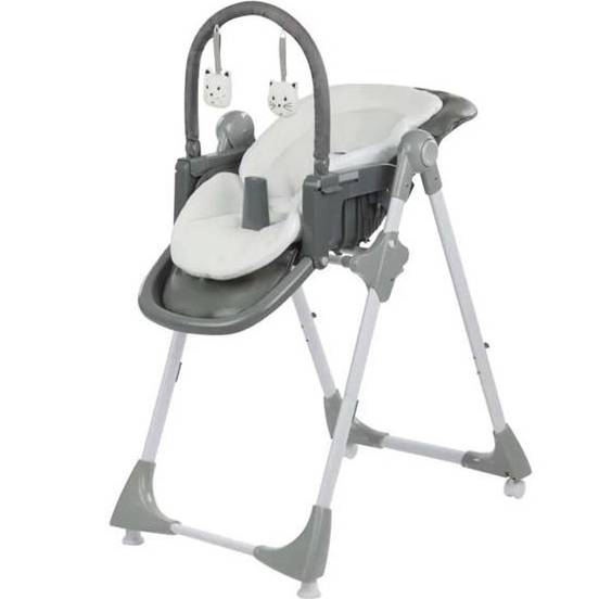 Стілець для годування BEBE CONFORT KIWI 3 in 1 Gray Mist (2775440210) Матеріал метал