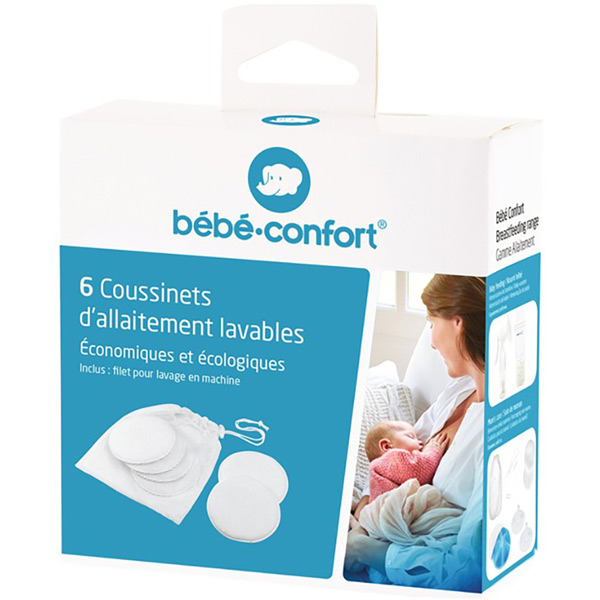 Лактаційні прокладки BEBE CONFORT бамбукові 6 шт White (3101204000) Тип вкладиші в бюстгальтер