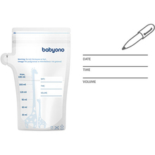 Пакети для зберігання грудного молока BABYONO 180 мл 30 шт (1084)