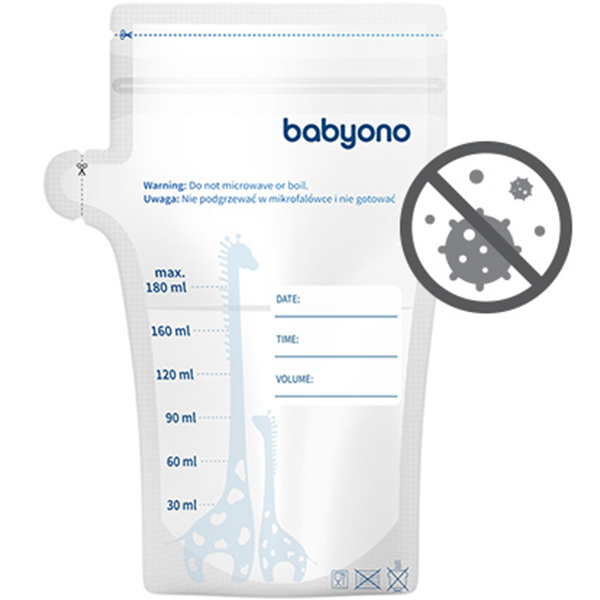 Покупка Пакети для зберігання грудного молока BABYONO 180 мл 30 шт (1084)