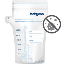 Пакети для зберігання грудного молока BABYONO 180 мл 30 шт (1084)
