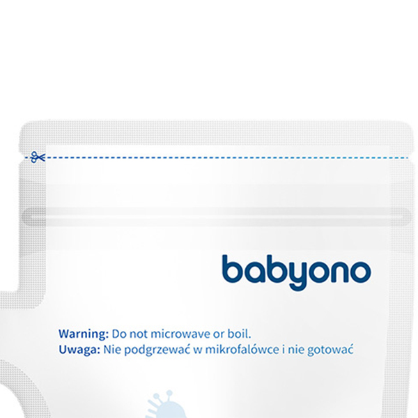 Зовнішній вигляд Пакети для зберігання грудного молока BABYONO 180 мл 30 шт (1084)