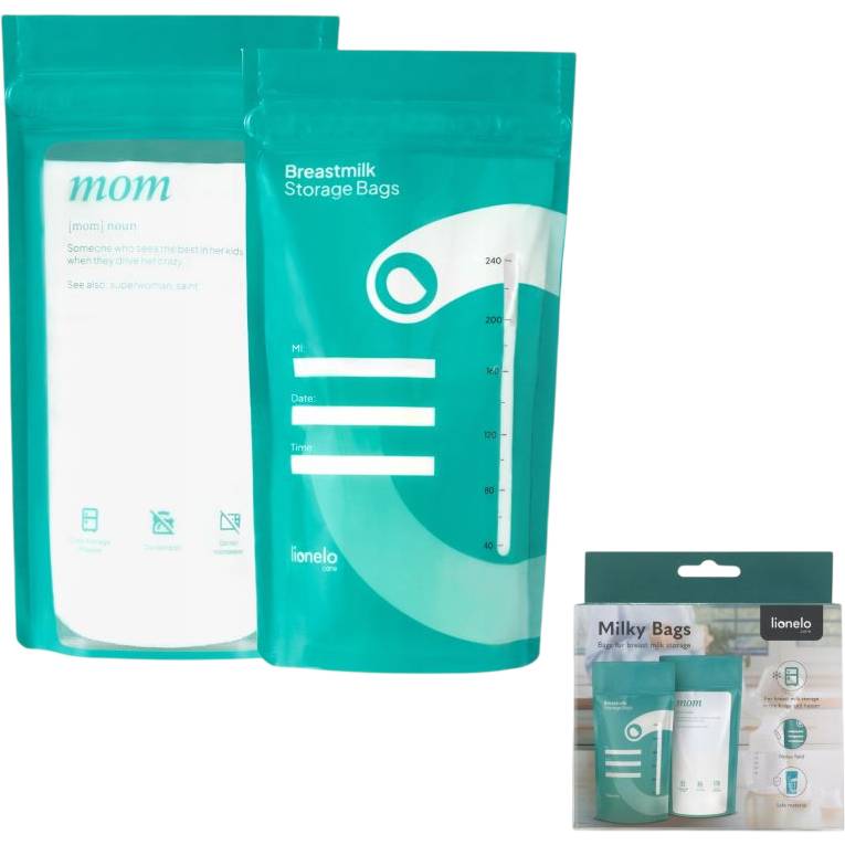 Пакети для зберігання грудного молока LIONELO MILKY BAGS 30 шт (LOC-MILKY BAGS)