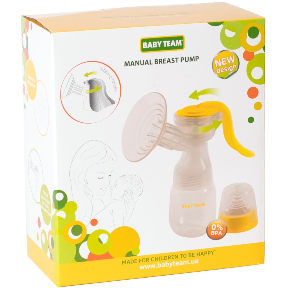 Ручной молокоотсос BABY TEAM 0010 Вид молокоотсоса механический