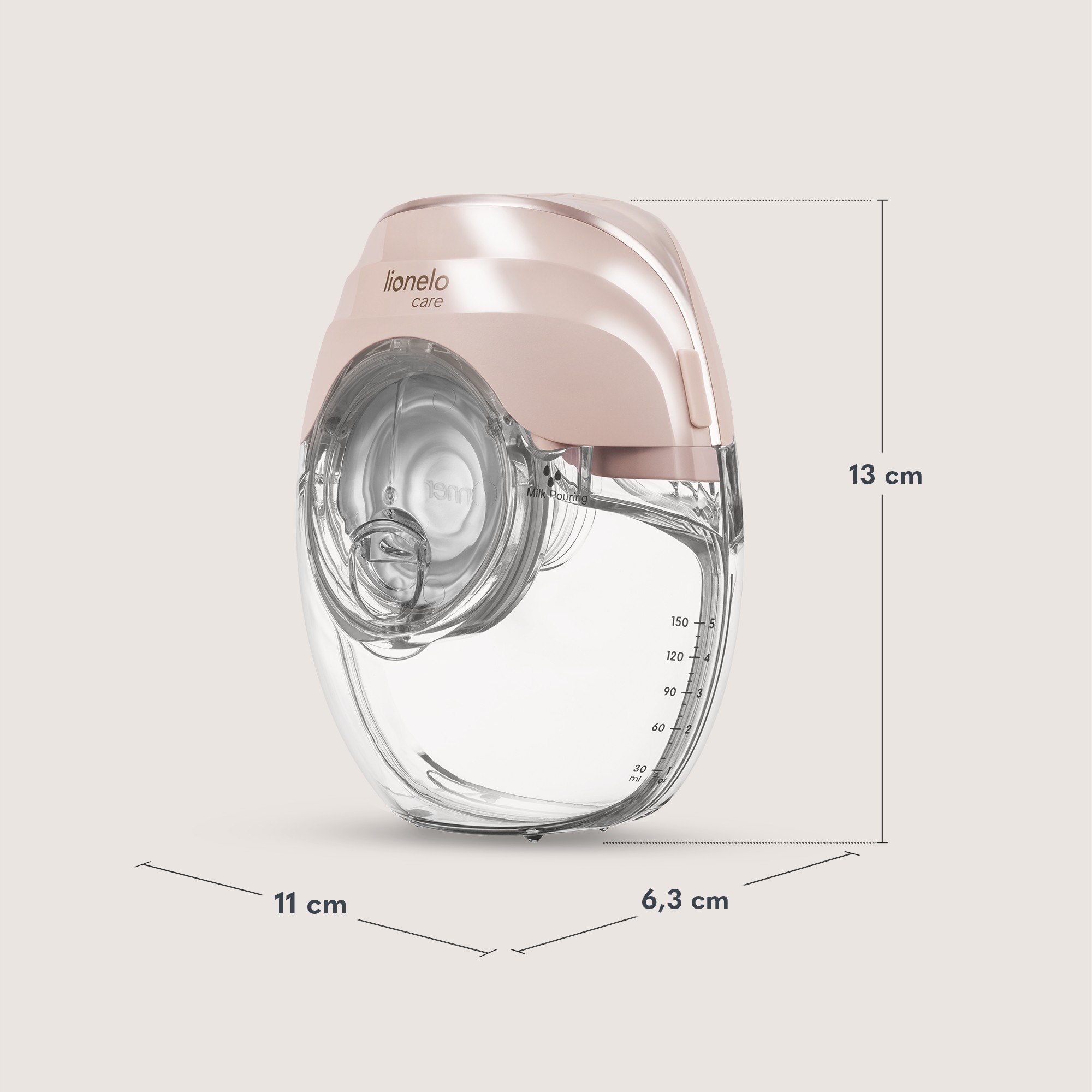 Молокоотсос LIONELO LOC-FIDI FREE SLIM Тип молокоотсоса одинарный