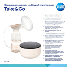 Электрический молокоотсос CANPOL BABIES Take&Go (12/211)