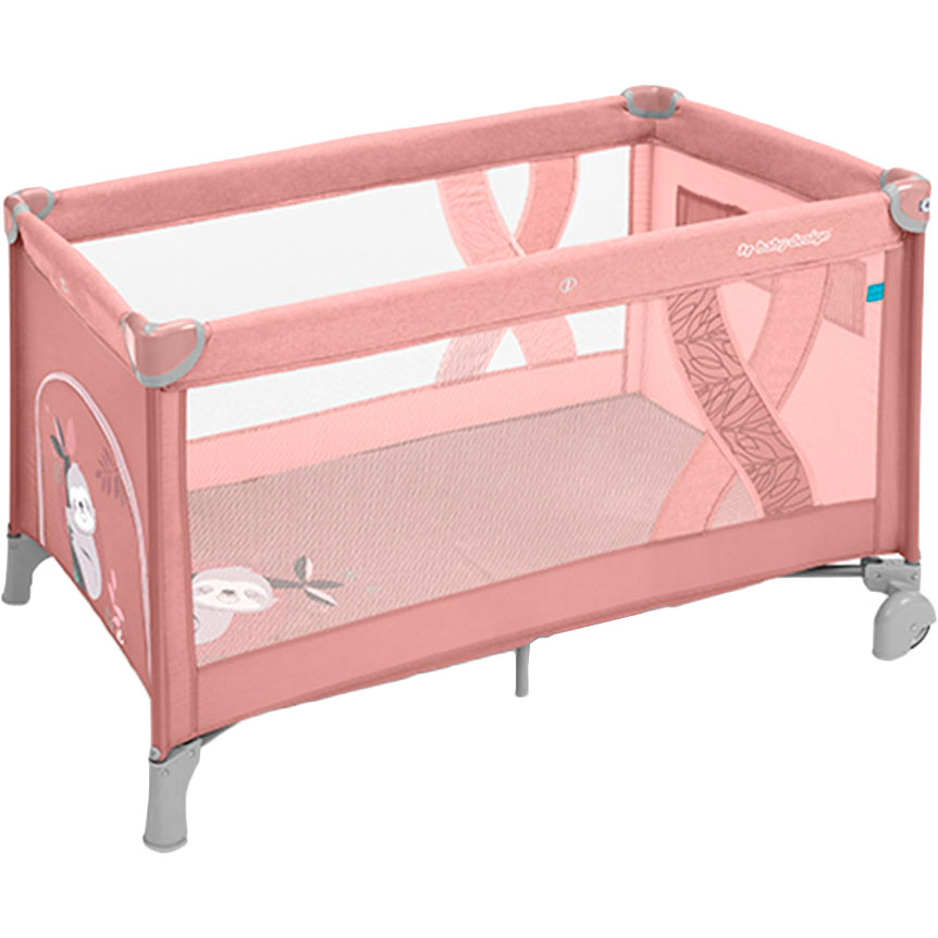 

Детская кроватка BABY DESIGN SIMPLE 08 PINK, Манеж-ліжечко SIMPLE 08 PINK