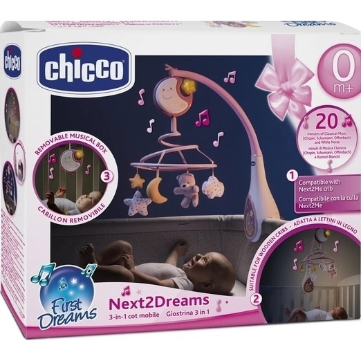 Мобиль CHICCO NEXT2DREAMS Pink (07627.10) Игрушка на кроватку, кресло мобиль (карусель)