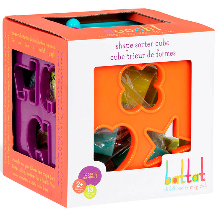 Развивающая игрушка-сортер Battat Lite Умный куб 12 форм (BT2577Z) Разборные игрушки сортер