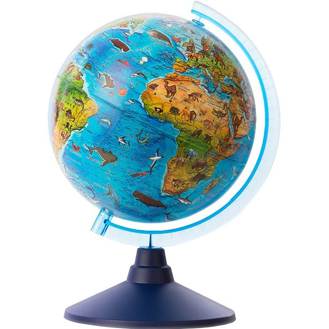 

Интерактивная игрушка Глобус ALAYSKY'S GLOBE зоо-географический (AG-2134), Глобус зоо-географічний, Д21см AG-2130