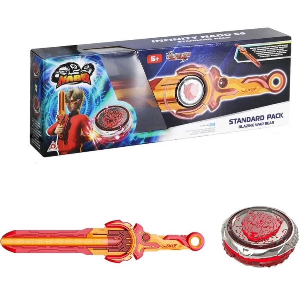 Юла INFINITY NADO VI Standard Pack Blazing War Bear Горящий Боевой Медведь (EU654122) Вид животного медведи