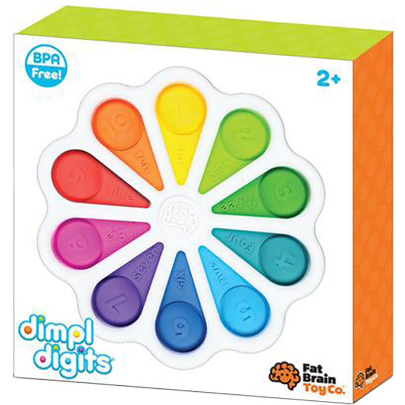 Развивающая игрушка FAT BRAIN TOYS Цветные лепестки Dimpl Digits (F275EN) Подвижные игрушки игрушка-манипулятор