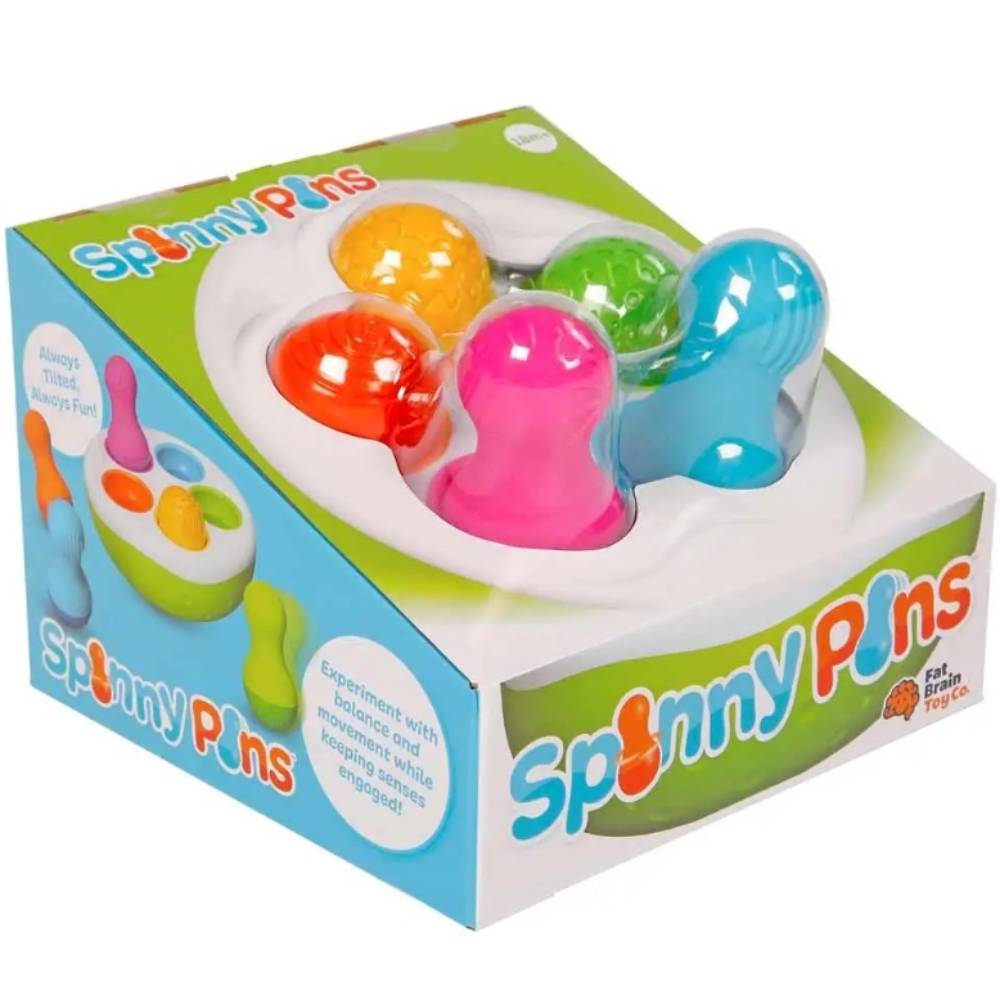 Сортер-балансир Fat Brain Toys Spinny Pins Неваляшки (F248ML) Для кого універсально