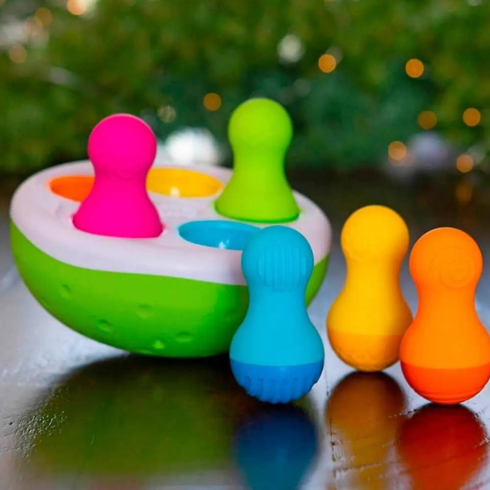 Внешний вид Сортер-балансир Fat Brain Toys Spinny Pins Неваляшки (F248ML)