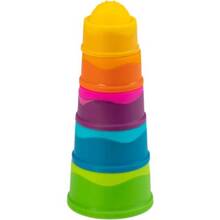 Пірамідка тактильна Fat Brain Toys Чашки (F293ML)