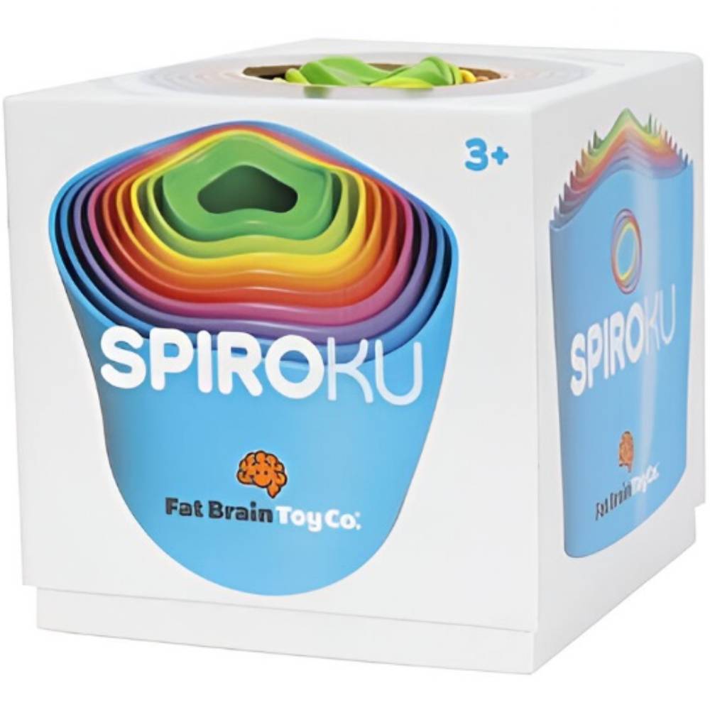 Пирамидка Fat Brain Toys Spiroku Цветная башня (F318ML) Разборные игрушки пирамида