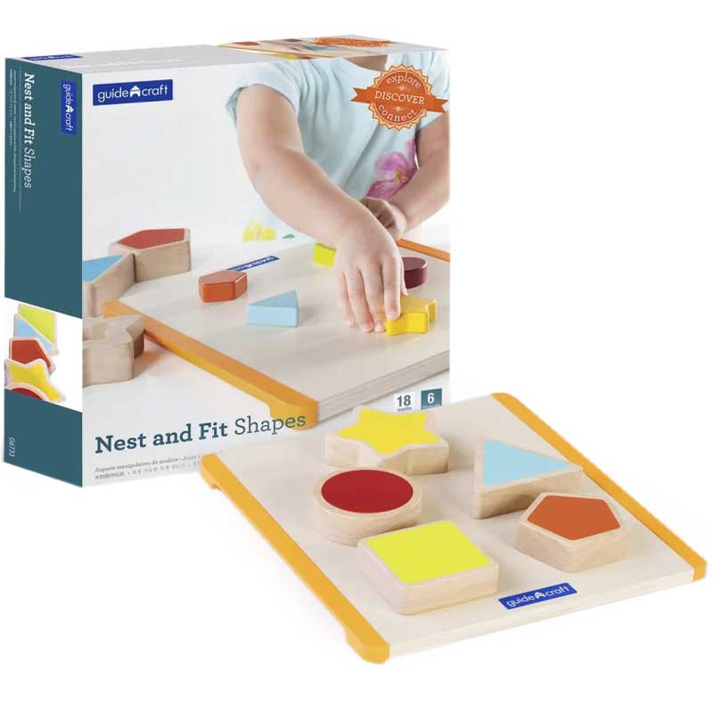 Сортер GUIDECRAFT Manipulatives Фігури (G6733) Матеріал пластик