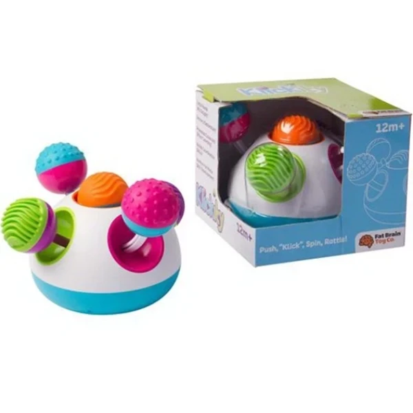 Погремушка-шар FAT BRAIN TOYS Сенсорная лаборатория Klickity (F149ML) Возраст от 1 года