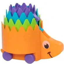 Игрушка-каталка FAT BRAIN TOYS Пирамидка на колесах Ежики Hiding Hedgehogs (F223ML)