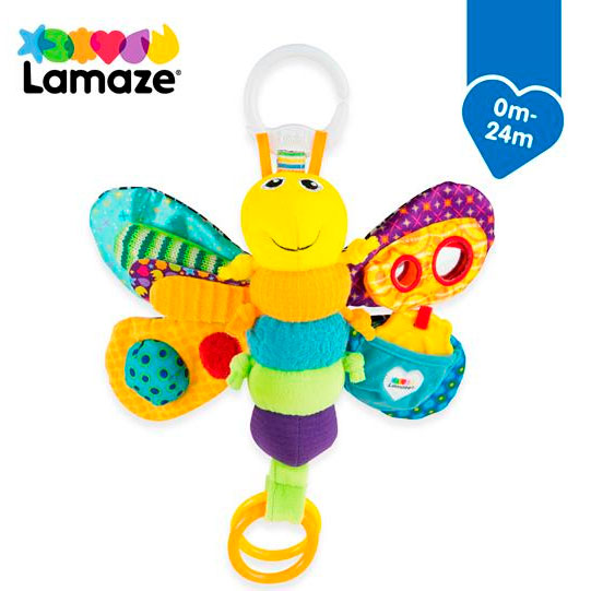 Подвеска Lamaze Бабочка с прорезывателем и пищалкой (L27024) Игрушка на кроватку, кресло подвеска