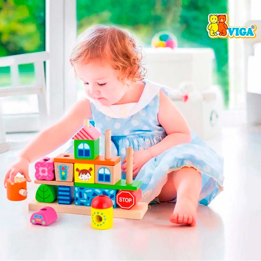 Набор кубиков VIGA TOYS Город (50043) Разборные игрушки кубики