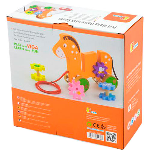 Каталка VIGA TOYS Конячка (50976) Вік від 1.5 років